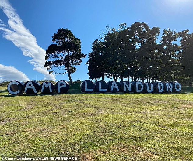 Council officers order famer to take away Hollywood-style hay bale sign up case it distract drivers