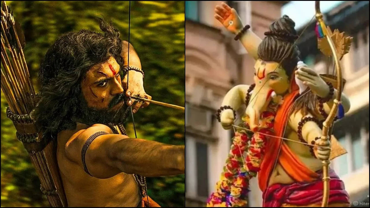 It’s Ganesh Chaturthi time, filmy type! Ram Charan, Jr NTR’s RRR characters evokes Ganpati idols – pics inside