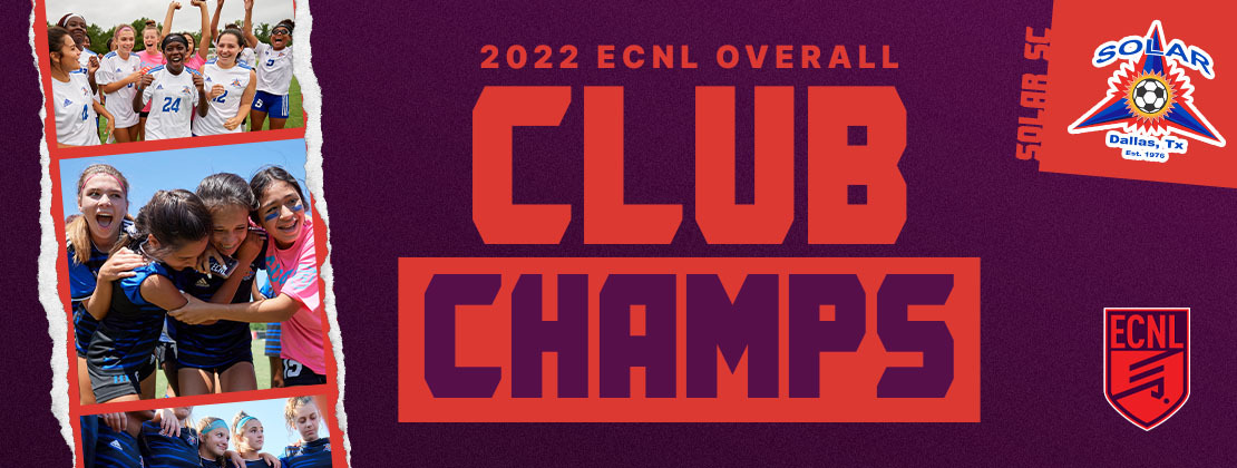 SOLAR SC NAMED ECNL GIRLS OVERALL CLUB CHAMPION, TOP 25 CLUBS REVEALED – ECNL Ladies