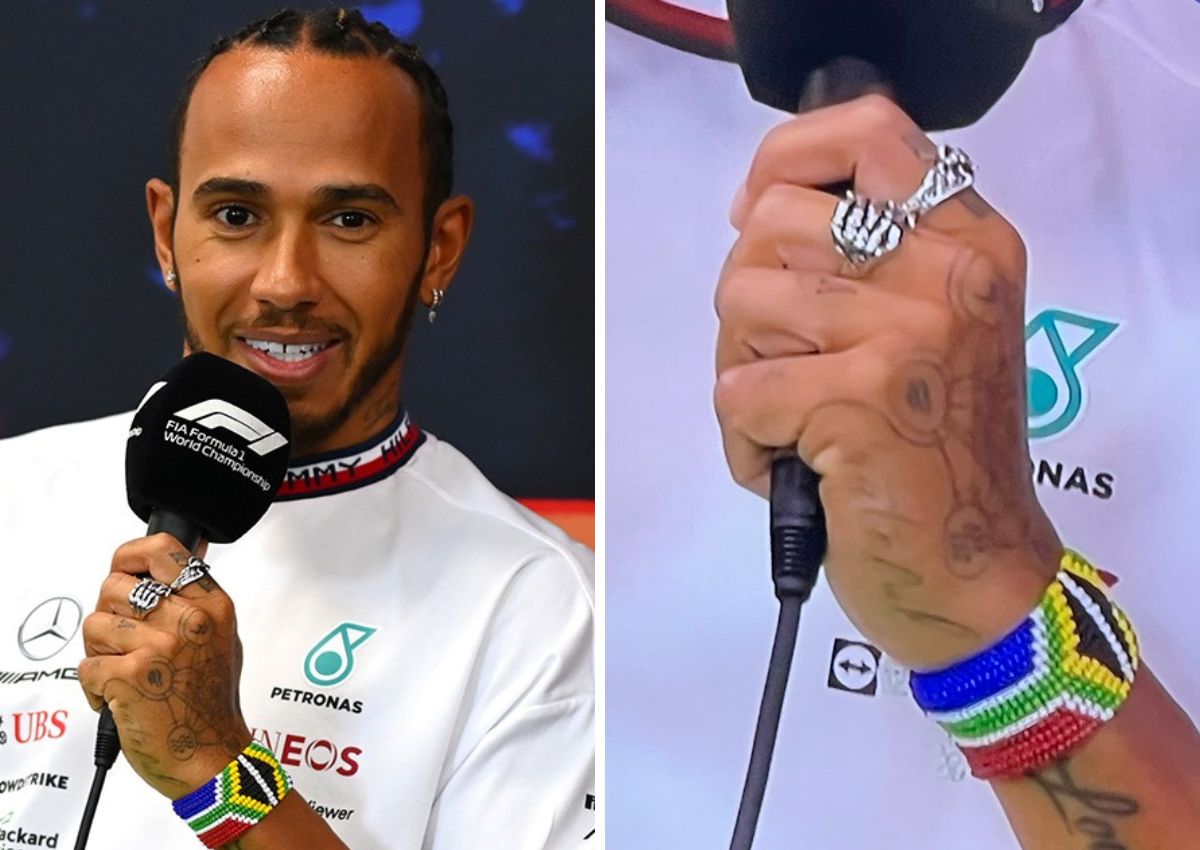 Lewis Hamilton reveals SA love with beaded bracelet