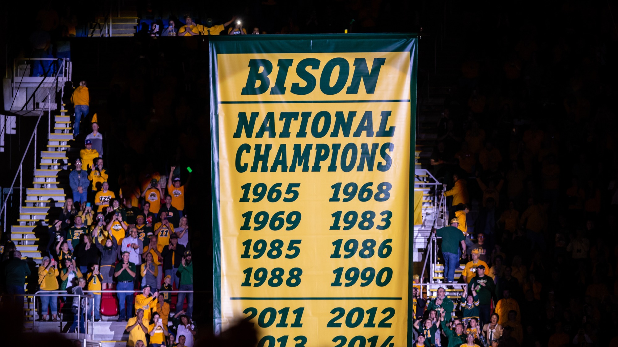 NDSU Championship Banner Raising