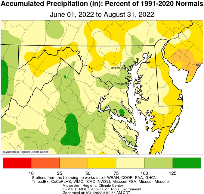 Elements of the Washington area are parched, and it’d get even drier