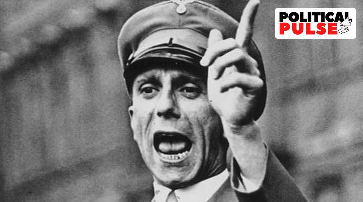 Goebbels, the Nazi politician who makes his means into Indian political fistfights