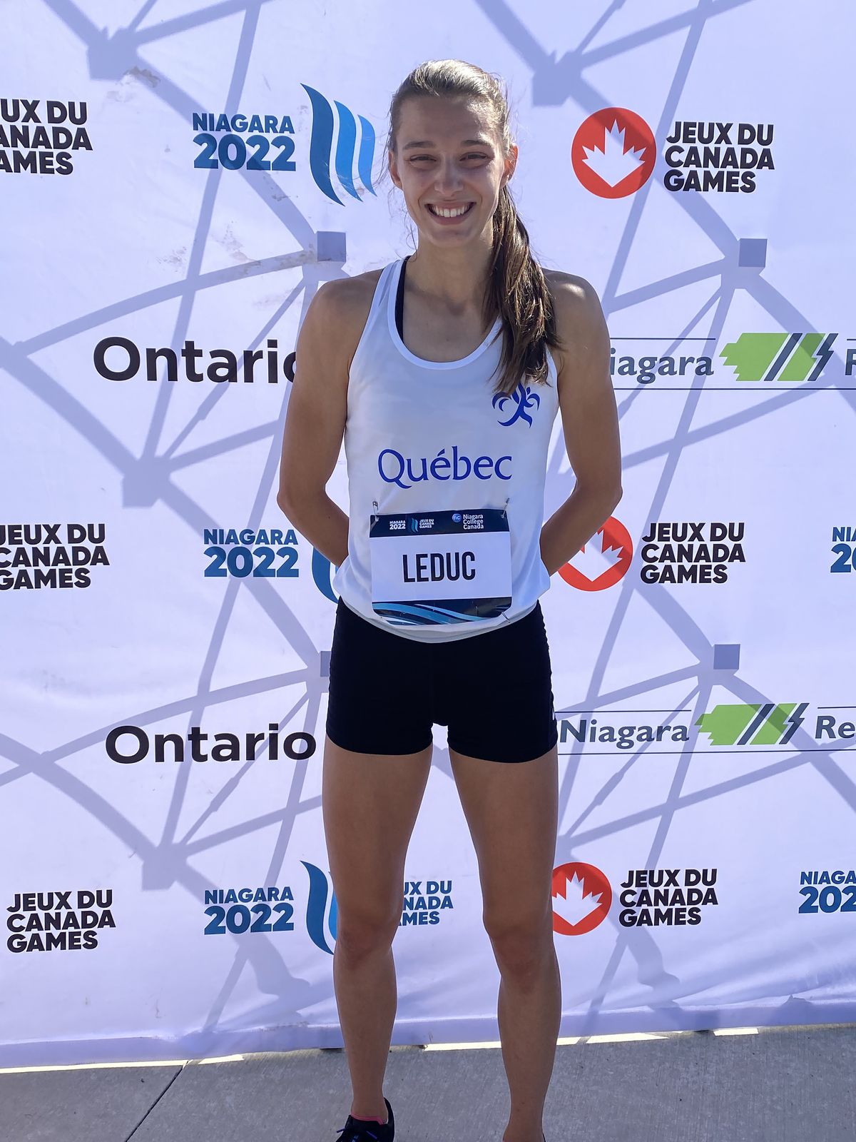 Quebec sprinter Audrey Leduc completes Canada Video games gold-medal hat trick