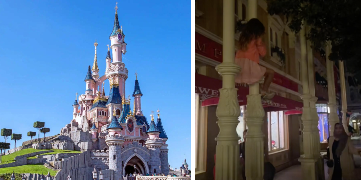 Mother and father Permit Youngster to Dangerously Climb Gentle Pole at Disney Park