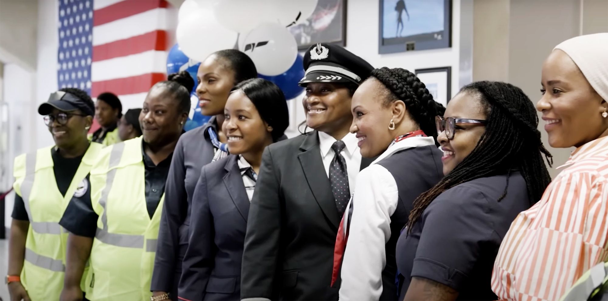 American Airways Salutes Bessie Coleman with All-Black Feminine Crew