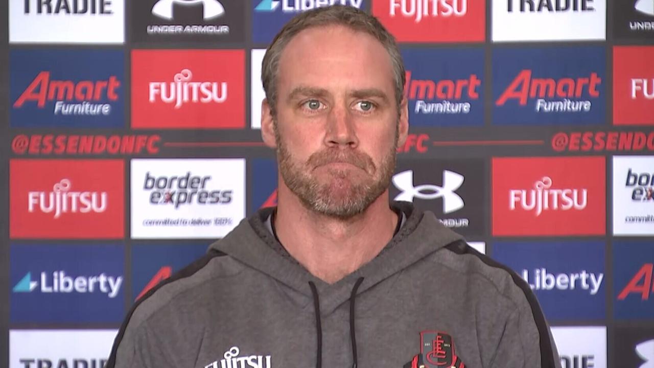 Ben Rutten press convention, learn how to watch, Essendon coach, sacked, newest, Alastair Clarkson