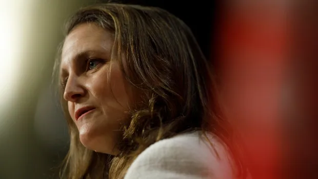 Chrystia Freeland newest goal of public threats, intimidation towards girls in Canadian politics