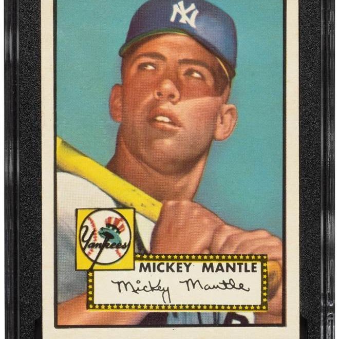 1952 Topps Mickey Mantle card sells for .6 million, shattering document