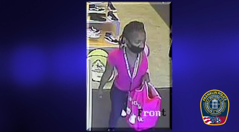 Suspected Shoplifter Steals Sneakers From Franklin Shoe Carnival