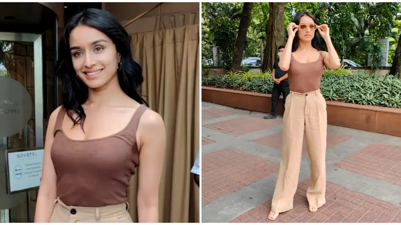 Shraddha Kapoor aced her magnificence in brown look in a tank high and trousers; Yay or Nay?