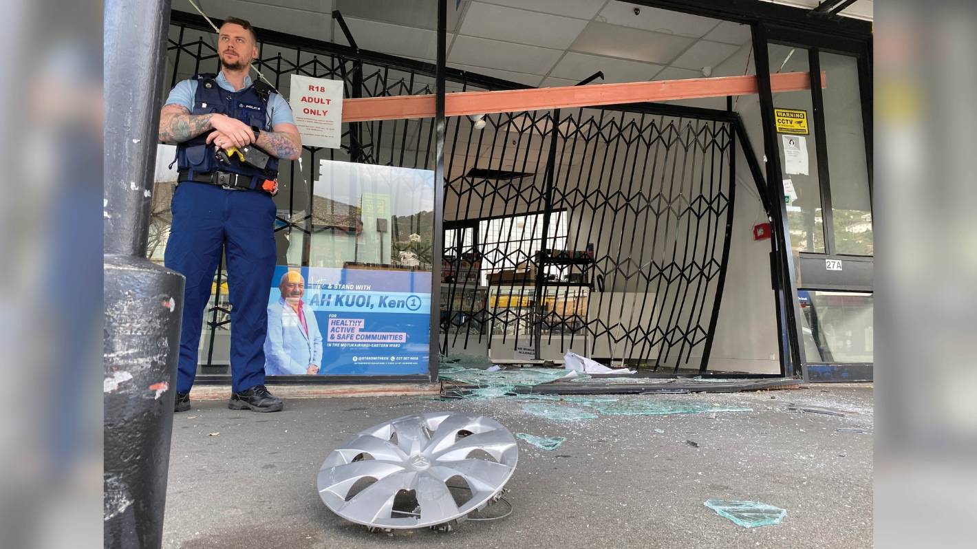 Wellington vape store ram raid an indication of ‘pissed off folks’ locally