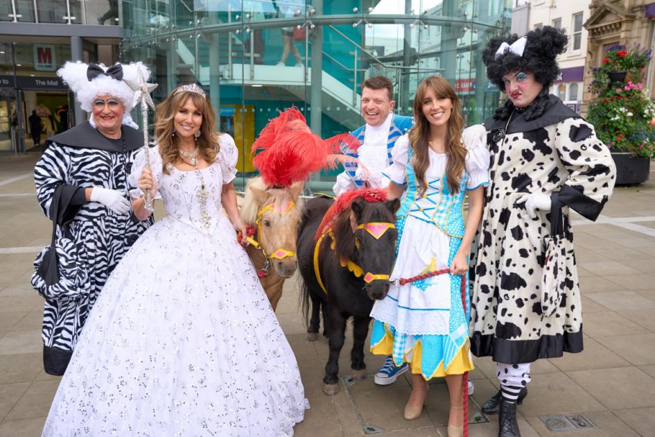 Cinderella panto cast surprised shoppers with a magical visit at Blackburn Mall