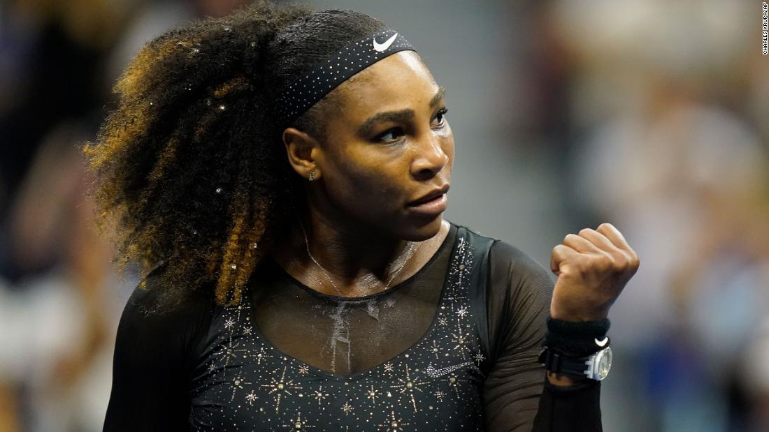 Look of the Week: Serena Williams’ bedazzled black match outfit