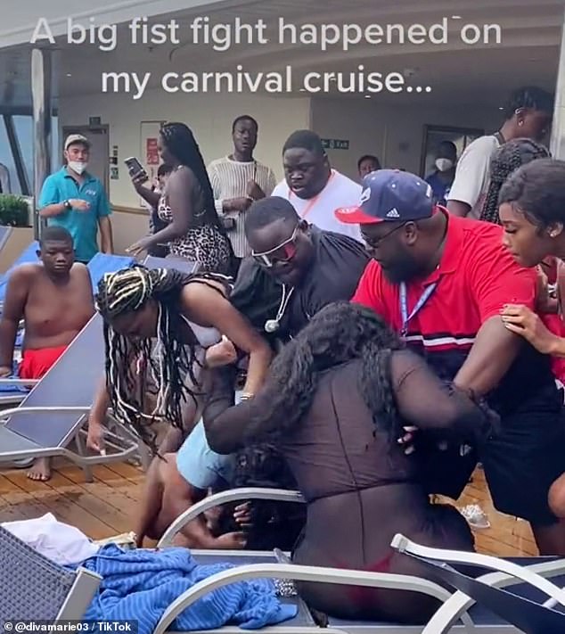 Surprising video reveals man brutally pummel girl throughout mass brawl on Carnival Cruise ship