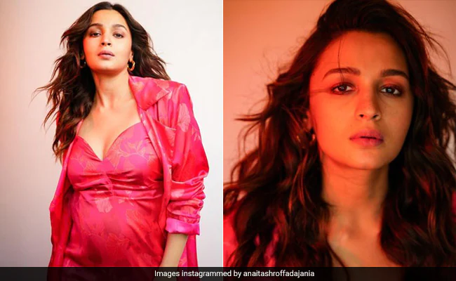 Alia Bhatt’s Maternity Fashion Is Brightening Our Weekend In A Preppy Pink Costume Set