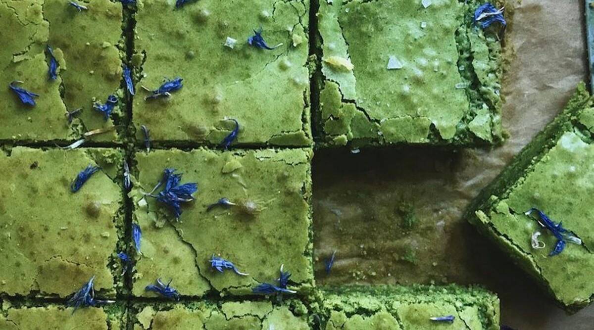 Satiate your sugar cravings with these wholesome matcha brownies (recipe inside)