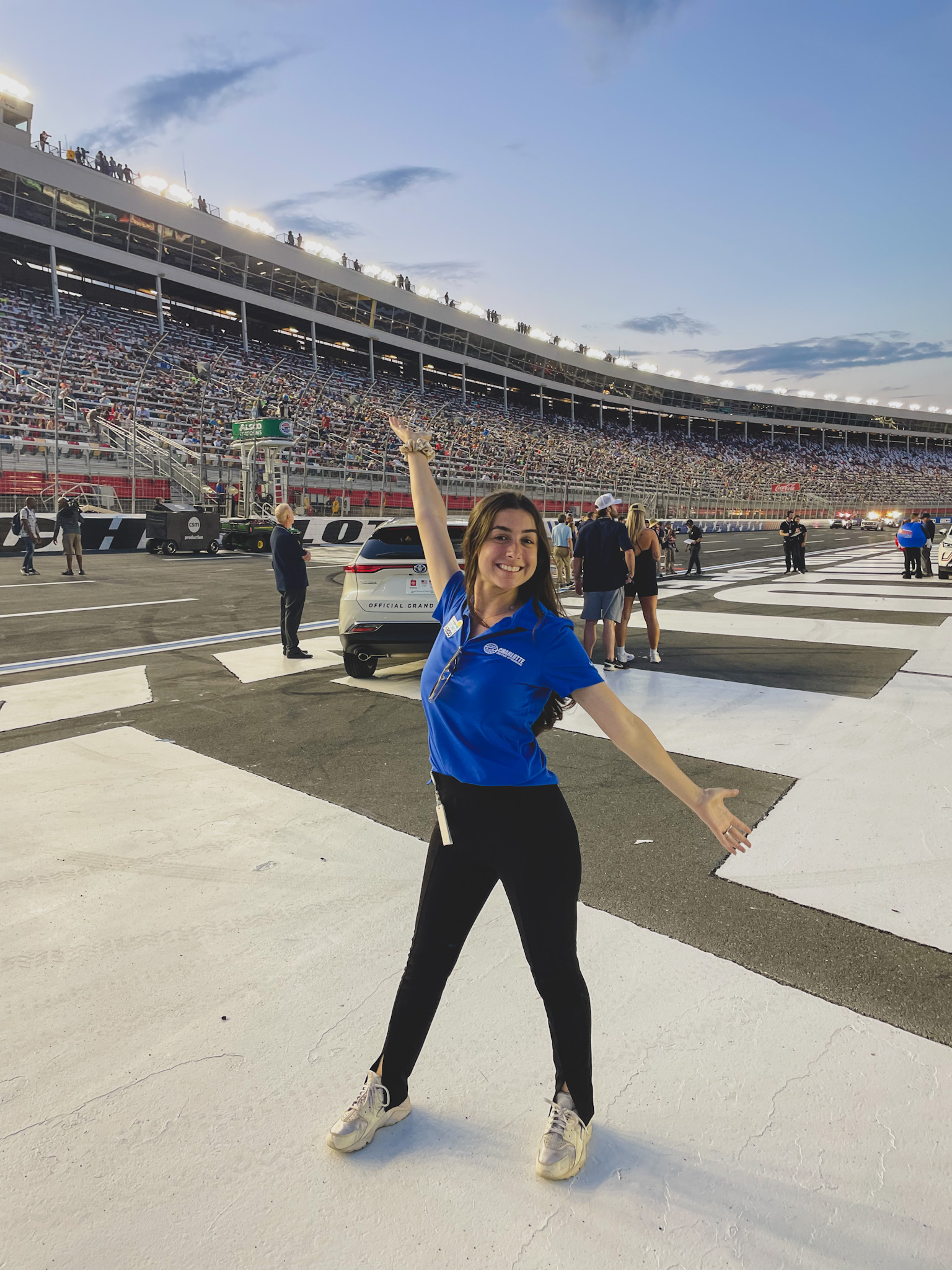 Journalism and sports activities administration scholar places pedal to the metallic via internship at Charlotte Motor Speedway