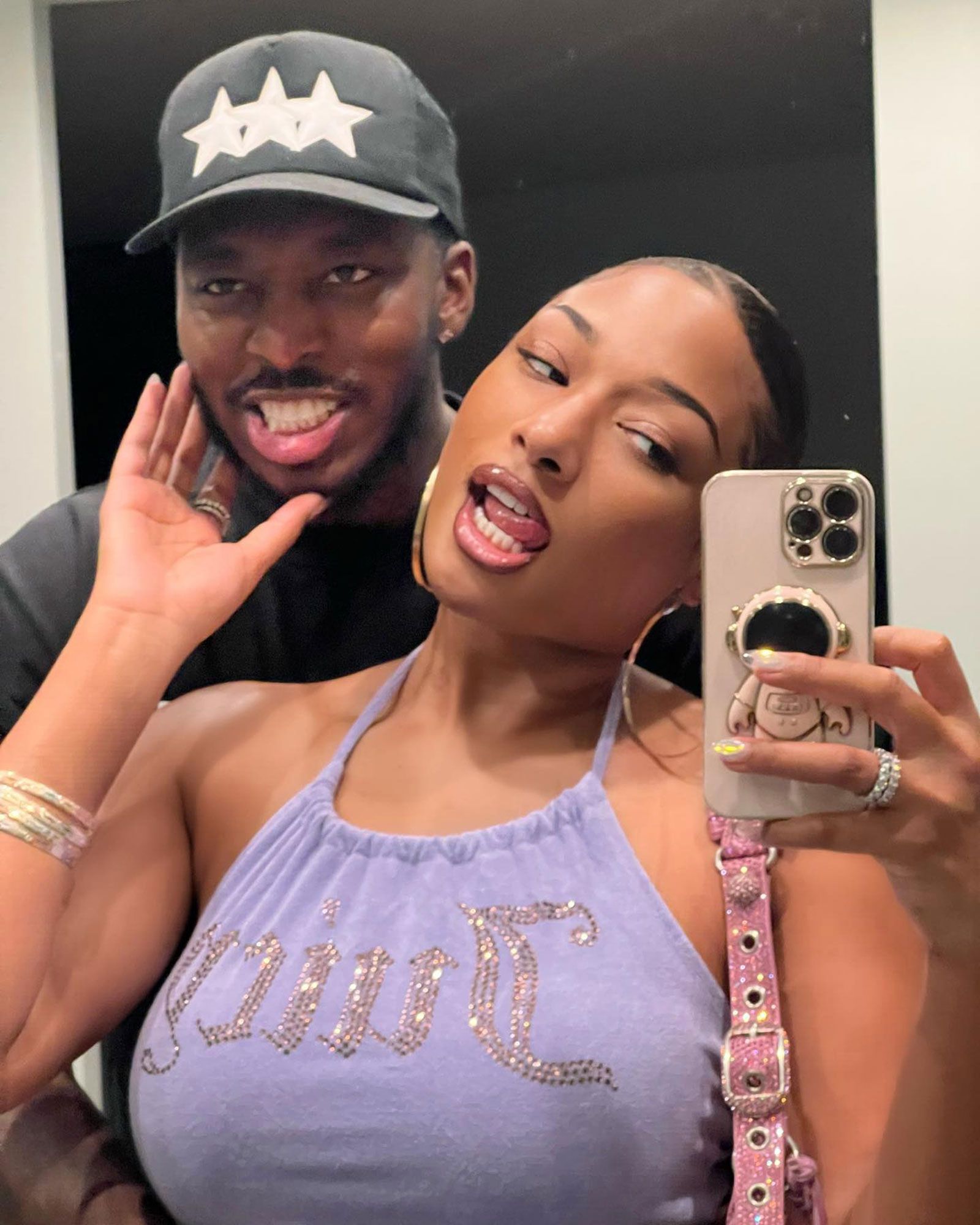 Megan Thee Stallion Posts Photos with Boyfriend Pardison Fontaine