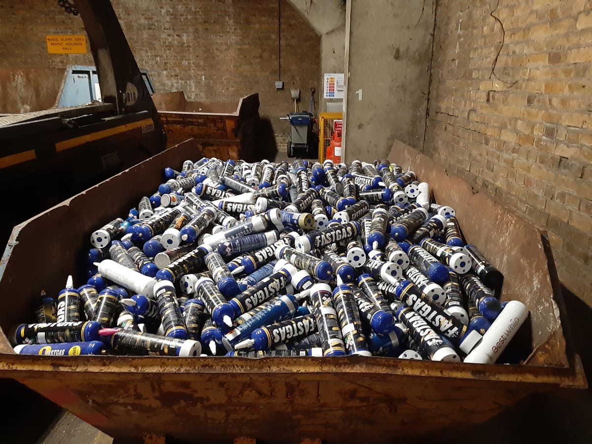 3.5 tonnes of laughing fuel canisters picked up throughout Notting Hill Carnival clear up