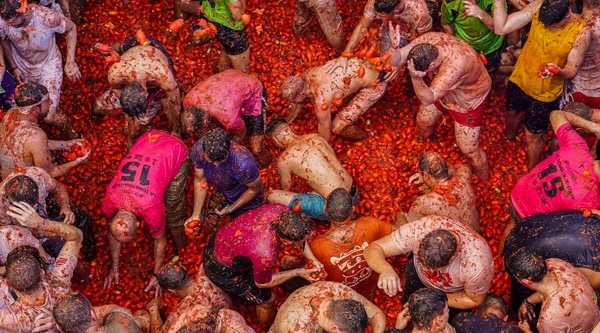 Spaniards paint the city purple at Tomatina 2022 – The Indian Categorical