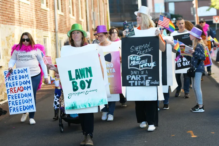 A parade in opposition to book-banning in Doylestown, as Central Bucks College District targets “sexualized content material”