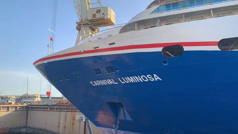 Carnival Luminosa Conversion Underway in Italy