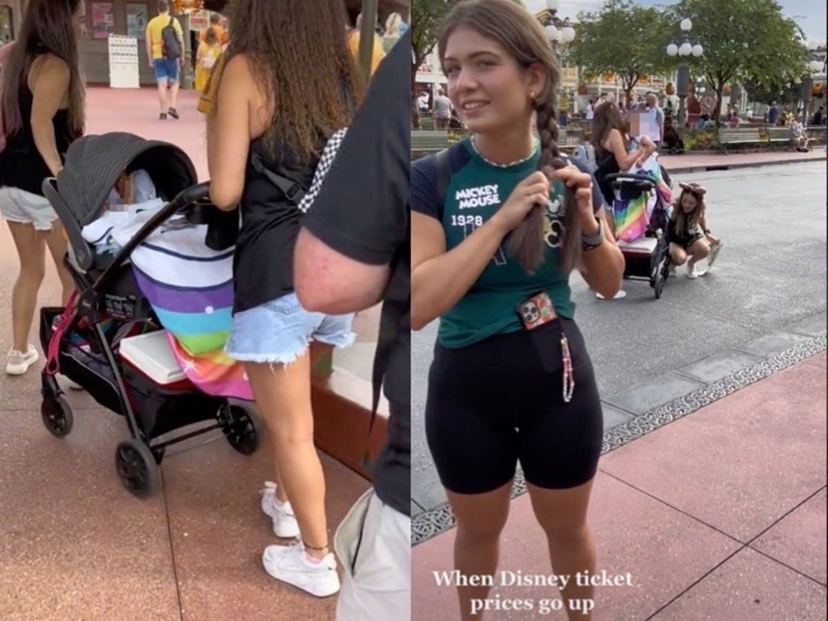 Video displaying Disney guests hiding little one in stroller to keep away from paying admission sparks debate