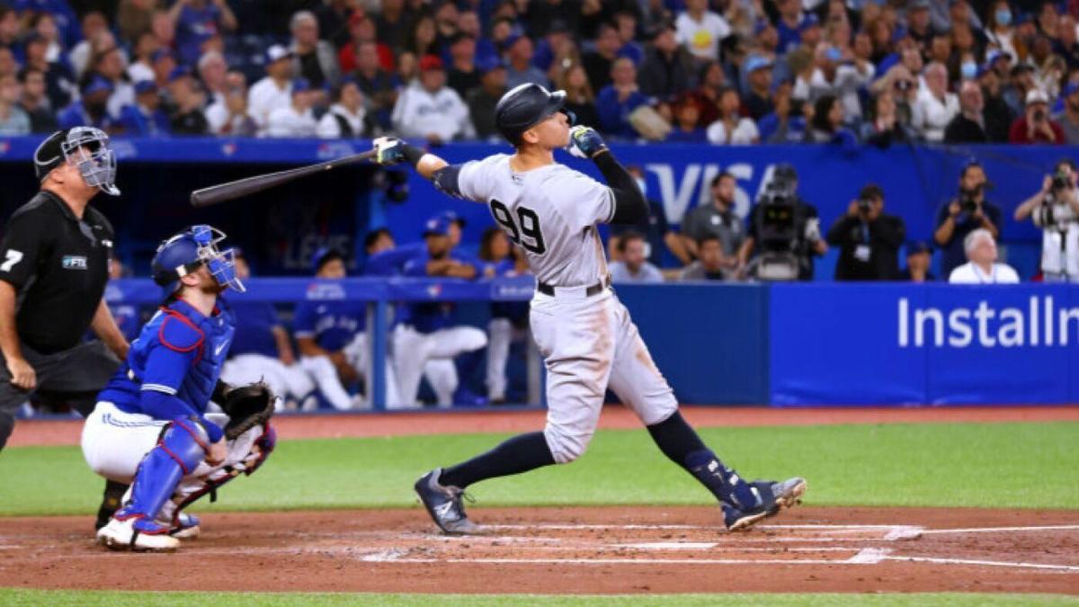 WATCH: Aaron Decide’s 61st residence run ball safe after ricocheting into fingers of Blue Jays’ bullpen coach