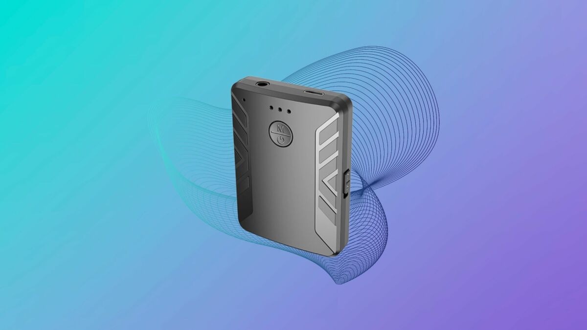 Take heed to music, motion pictures, and podcasts wirelessly with this Bluetooth transmitter and receiver