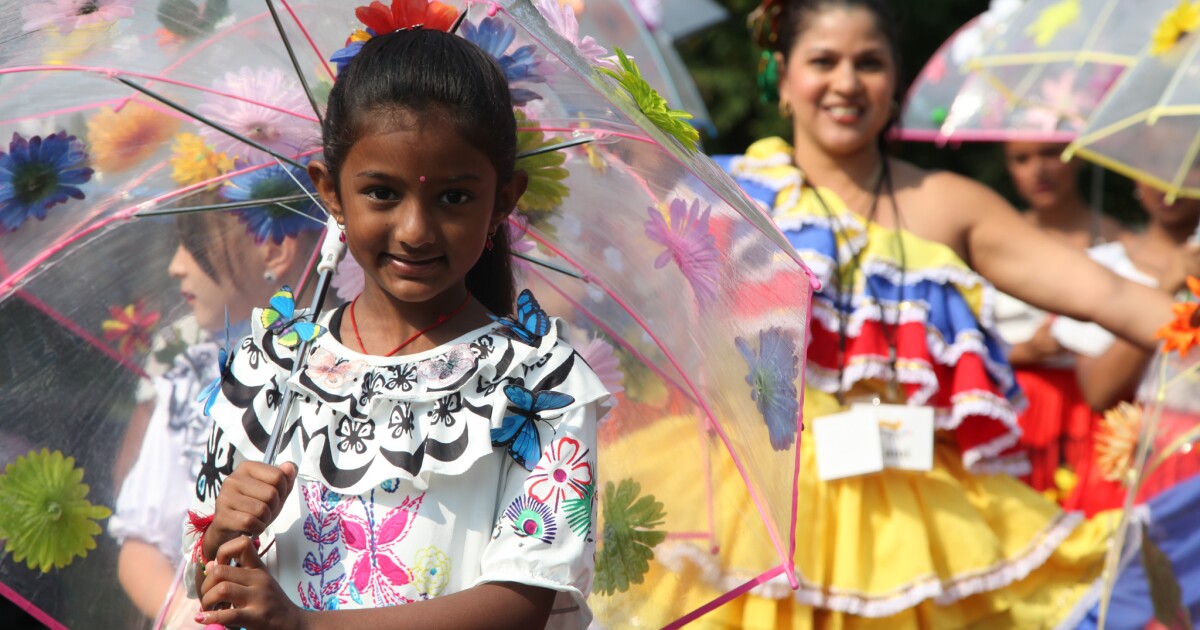 Colombian dance steps take the stage at Harmony’s Multicultural Pageant