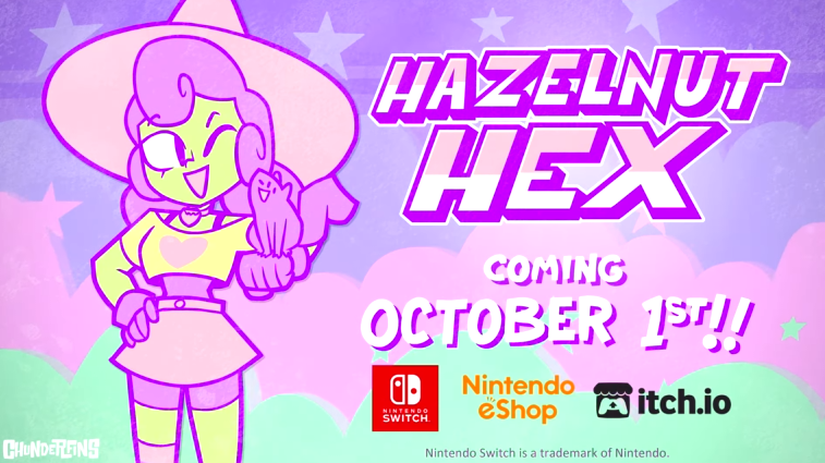 Arcade-style shmup ‘Hazelnut Hex’ involves Swap on Oct. 1st, 2022