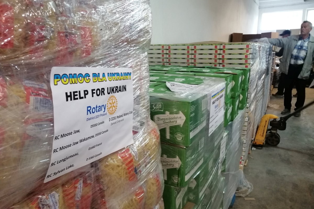 Rotary Clubs of Moose Jaw excited as eight tonnes of food on way to Kyiv