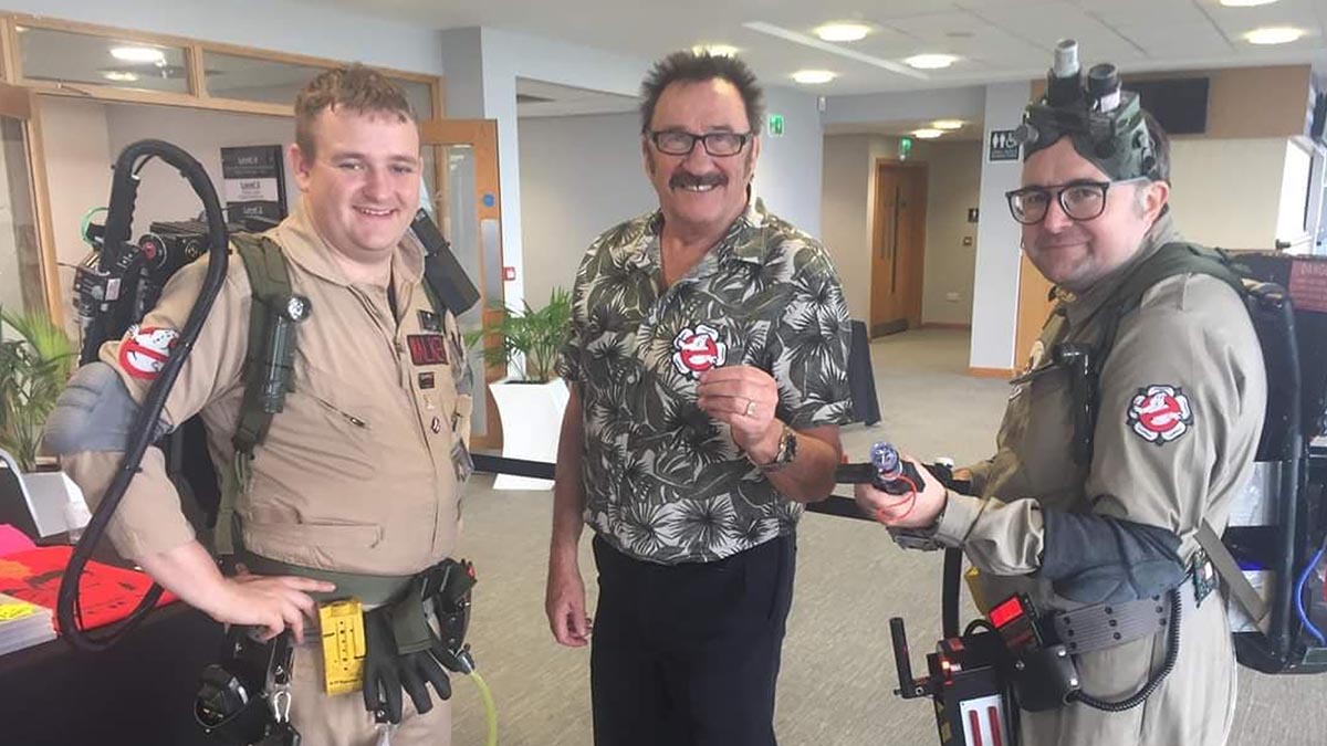 One-half of iconic UK comedy act ‘The Chuckle Brothers’ turns into honorary Ghostbuster