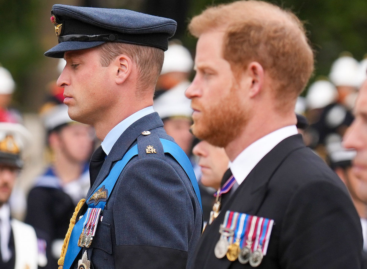 See Prince Harry and Prince William at Queen Elizabeth’s Funeral