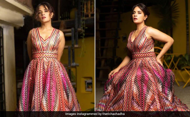 Richa Chadha Is A Carnival State Of Mind In An Amit Aggarwal Gown Before Her Wedding To Ali Fazal