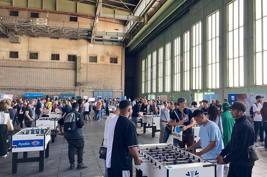 An plane hanger in Berlin is ‘second dwelling’ connecting refugees via sport