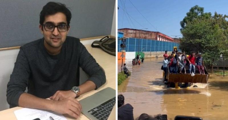 upGrad CEO Travels To Workplace On A Tractor Amid Bengaluru Floods