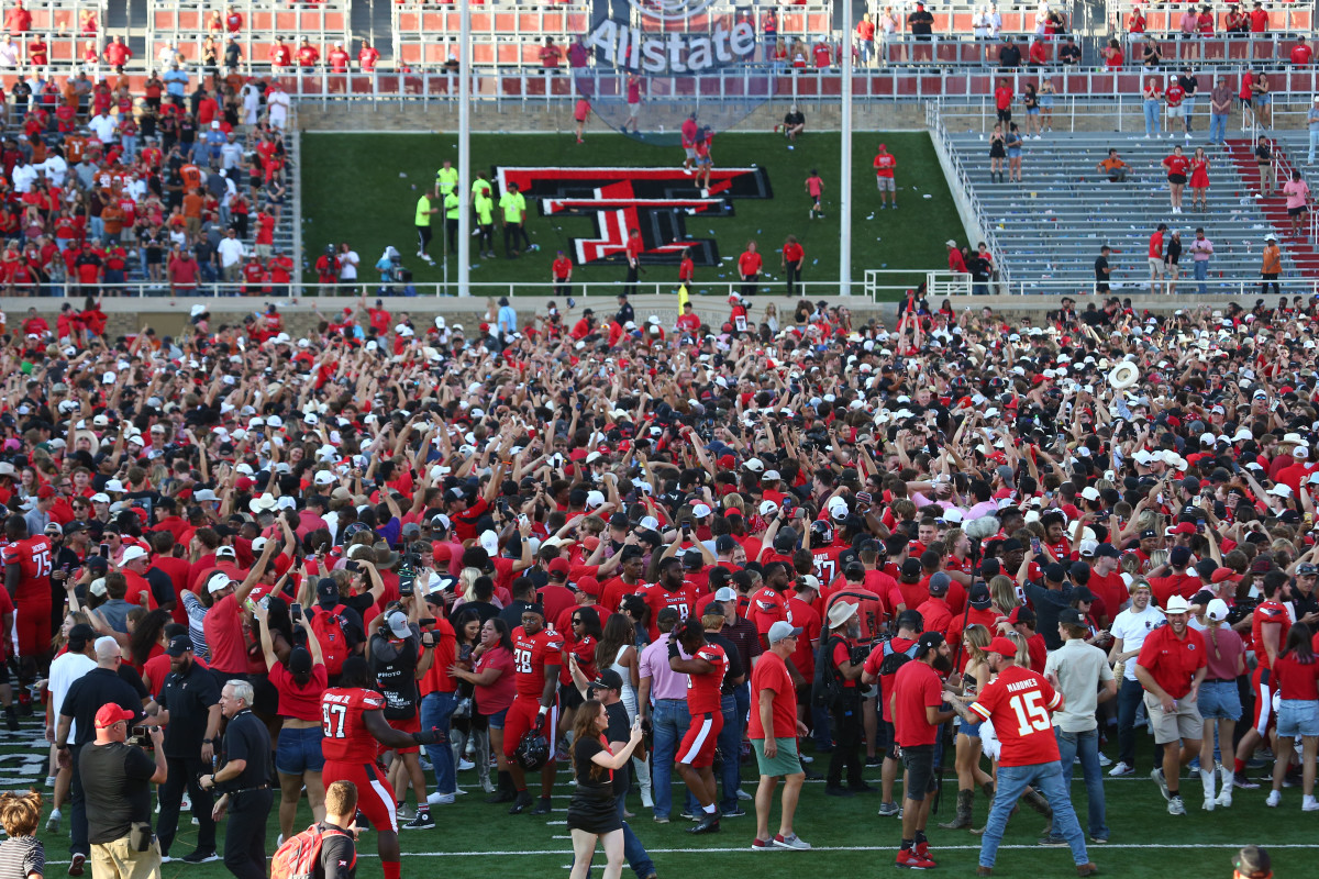 WATCH: Texas Tech Scholar Assaults Longhorns Participant After Pink Raiders Upset Win