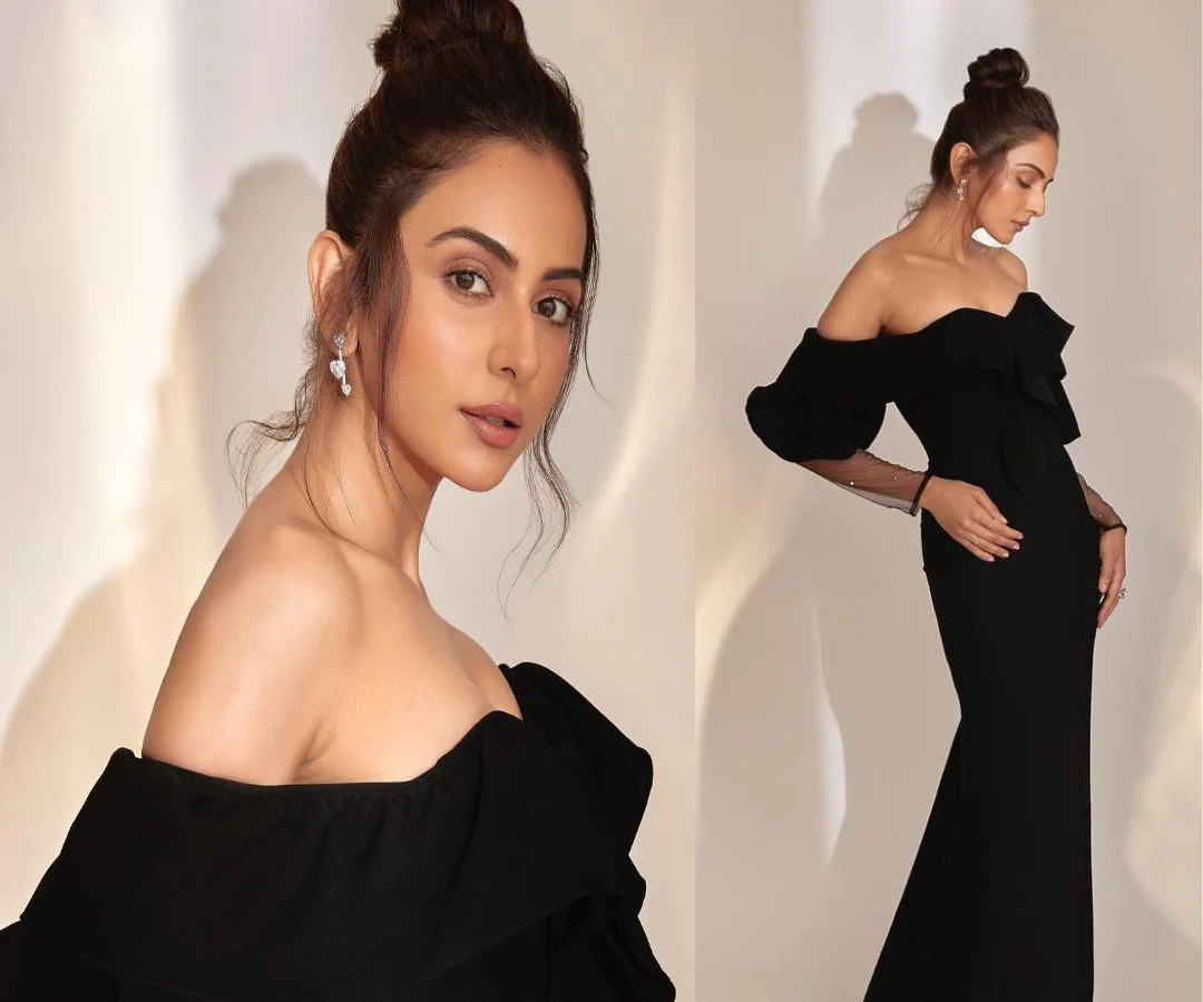 Rakul Preet Singh Is On Our Fashion Radar In A Fashionable Black Robe