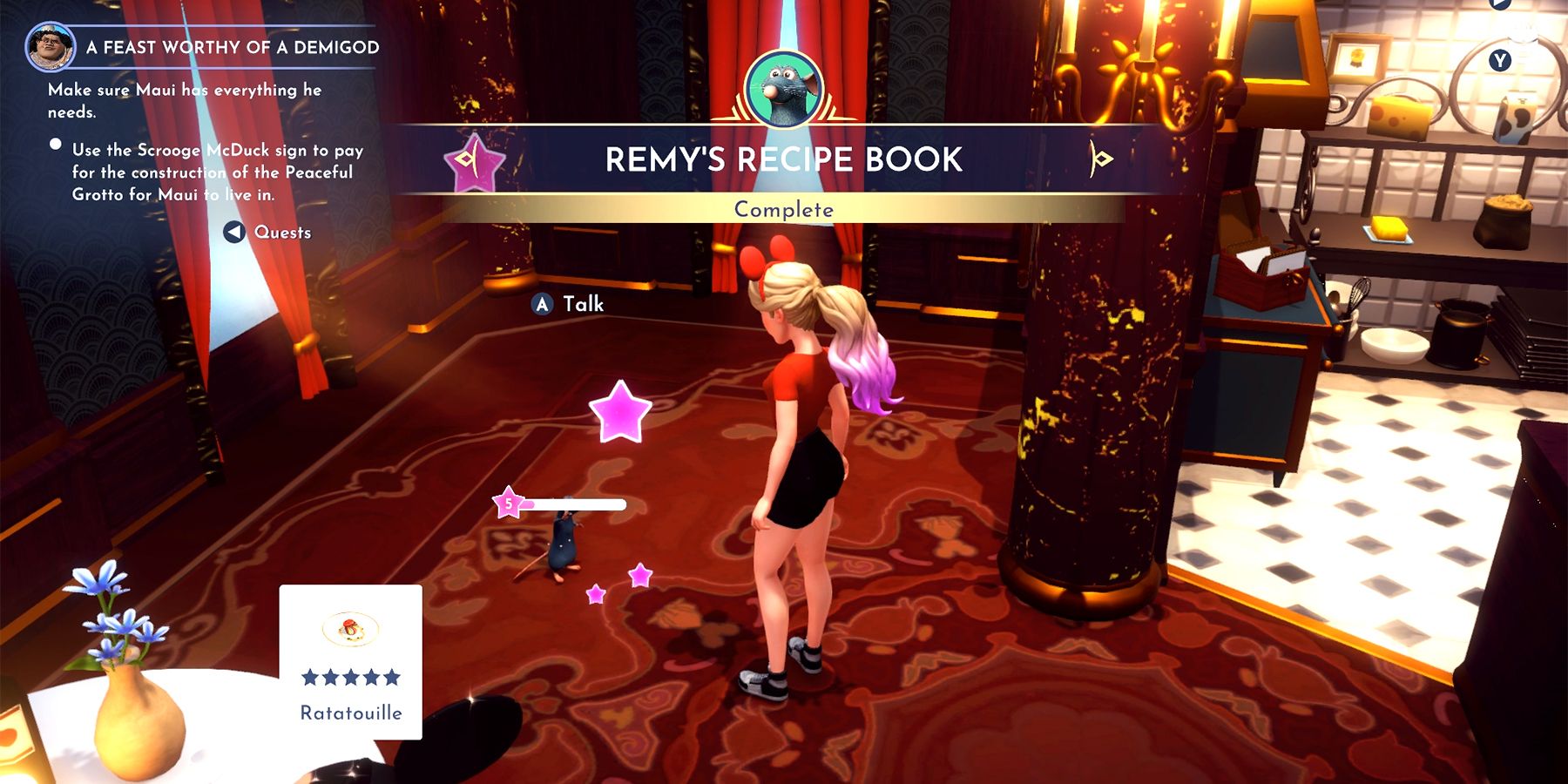 The place To Discover Remy’s Recipe Books In Disney Dreamlight Valley