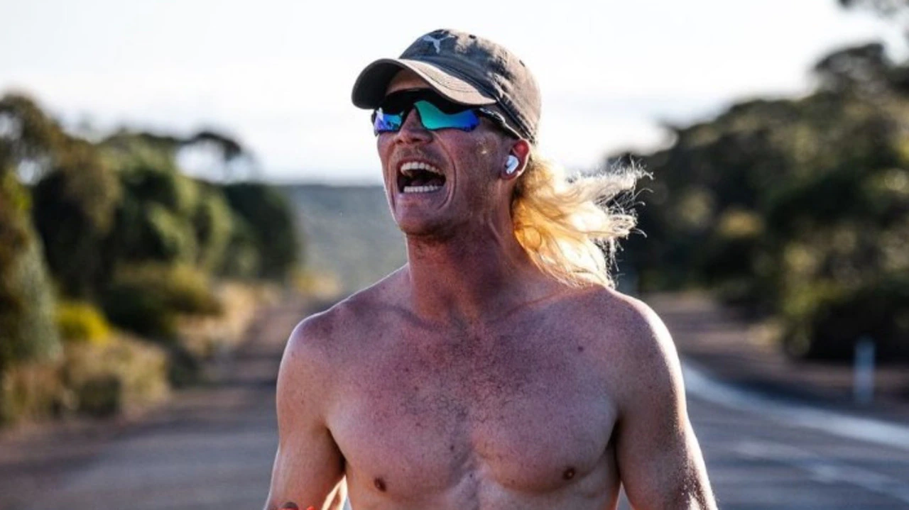 Nedd Brockmann runs across Australia from Cottesloe Beach to Bondi Beach for charity, video, highlights