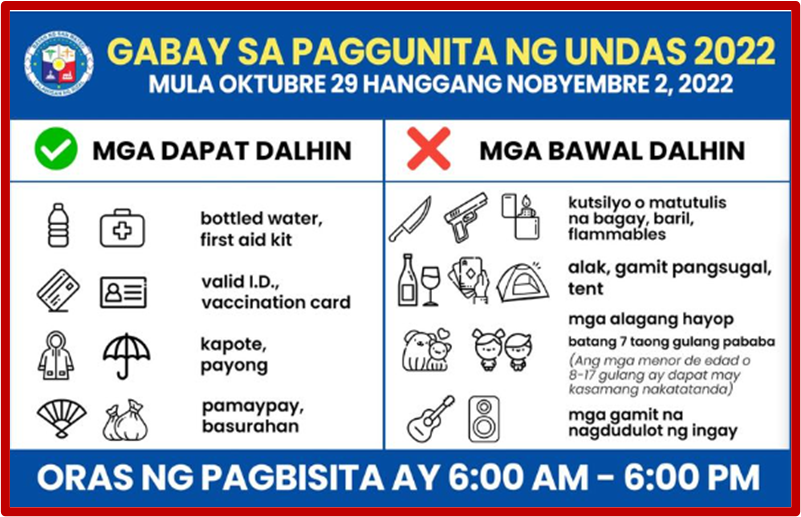 San Mateo LGU bans minors aged 7 and beneath, pets in cemeteries for Undas 2022 – Manila Bulletin