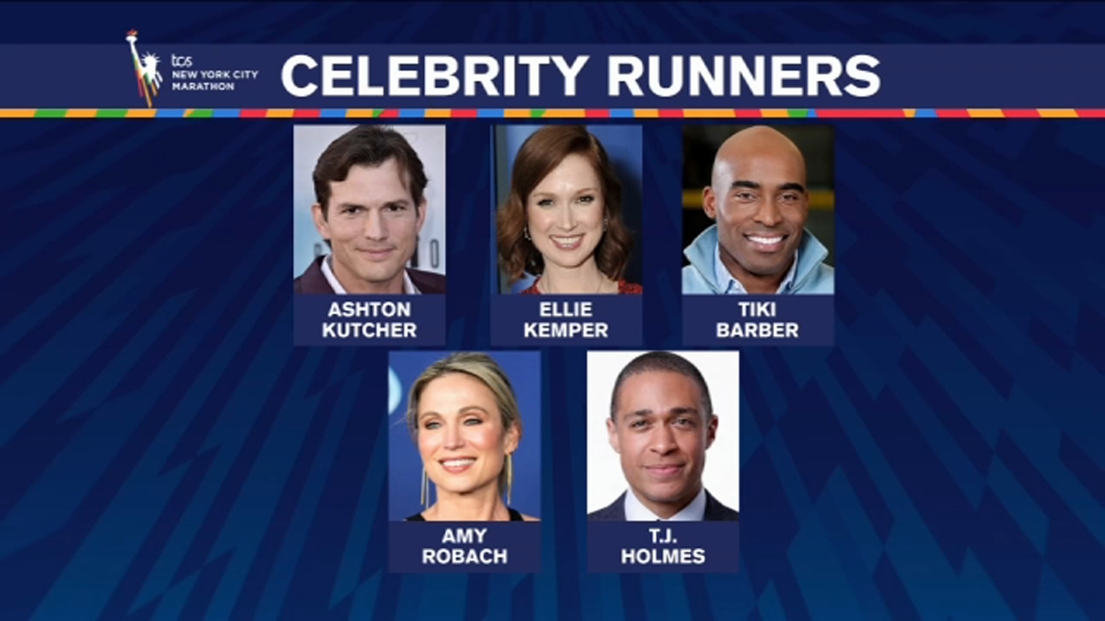 New York Highway Runners pronounces celeb lineup for TCS New York Metropolis Marathon together with Ashton Kutcher, Ellie Kemper