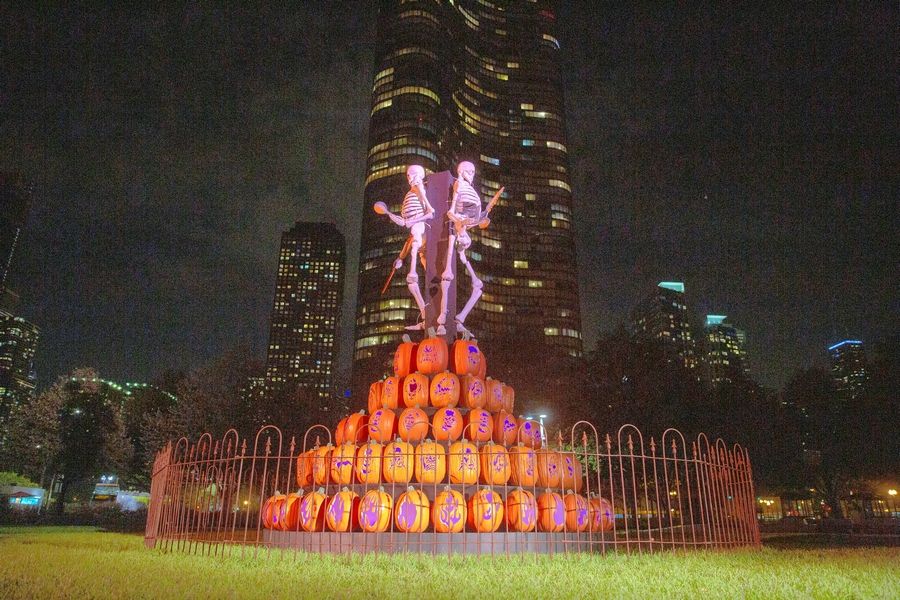 Pier Pumpkin Lights offers a variety of pumpkin pop-up installations at Chicago's Navy Pier through Oct. 31.