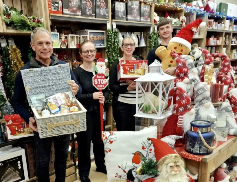 Raffle at Goulds late night shopping event for Home-Start West Dorset