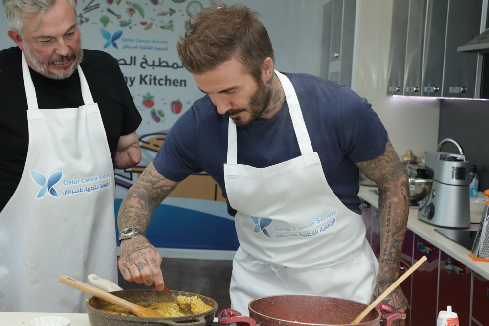 David Beckham creates consciousness on wholesome way of life throughout QCS go to