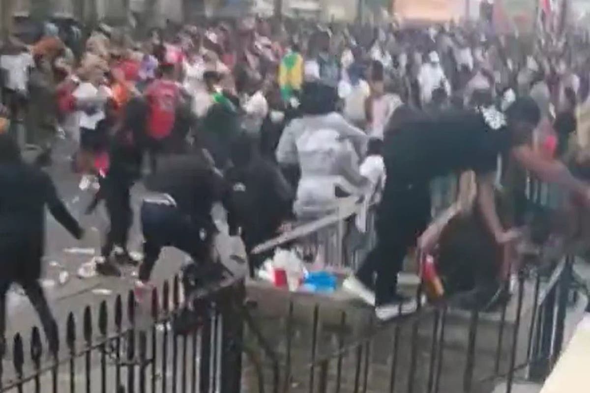 Notting Hill Carnival: Footage exhibits lady being ‘assaulted’ and ‘hit with gasoline canister’