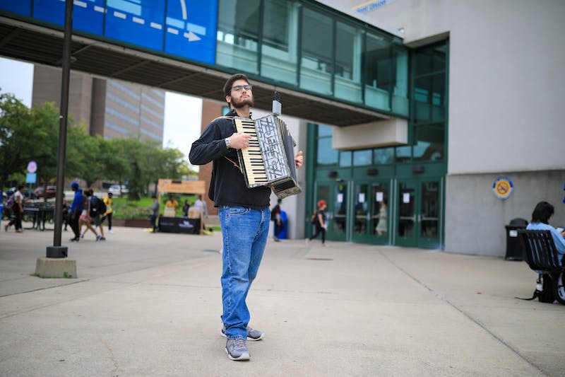 UB’s ‘accordion man’ brings ‘peculiar, odd and mystical’ music to campus