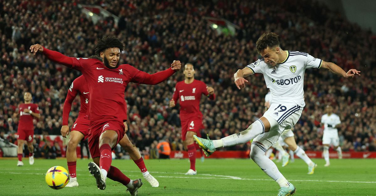 Liverpool’s lengthy unbeaten residence run ends in shock 2-1 defeat by Leeds